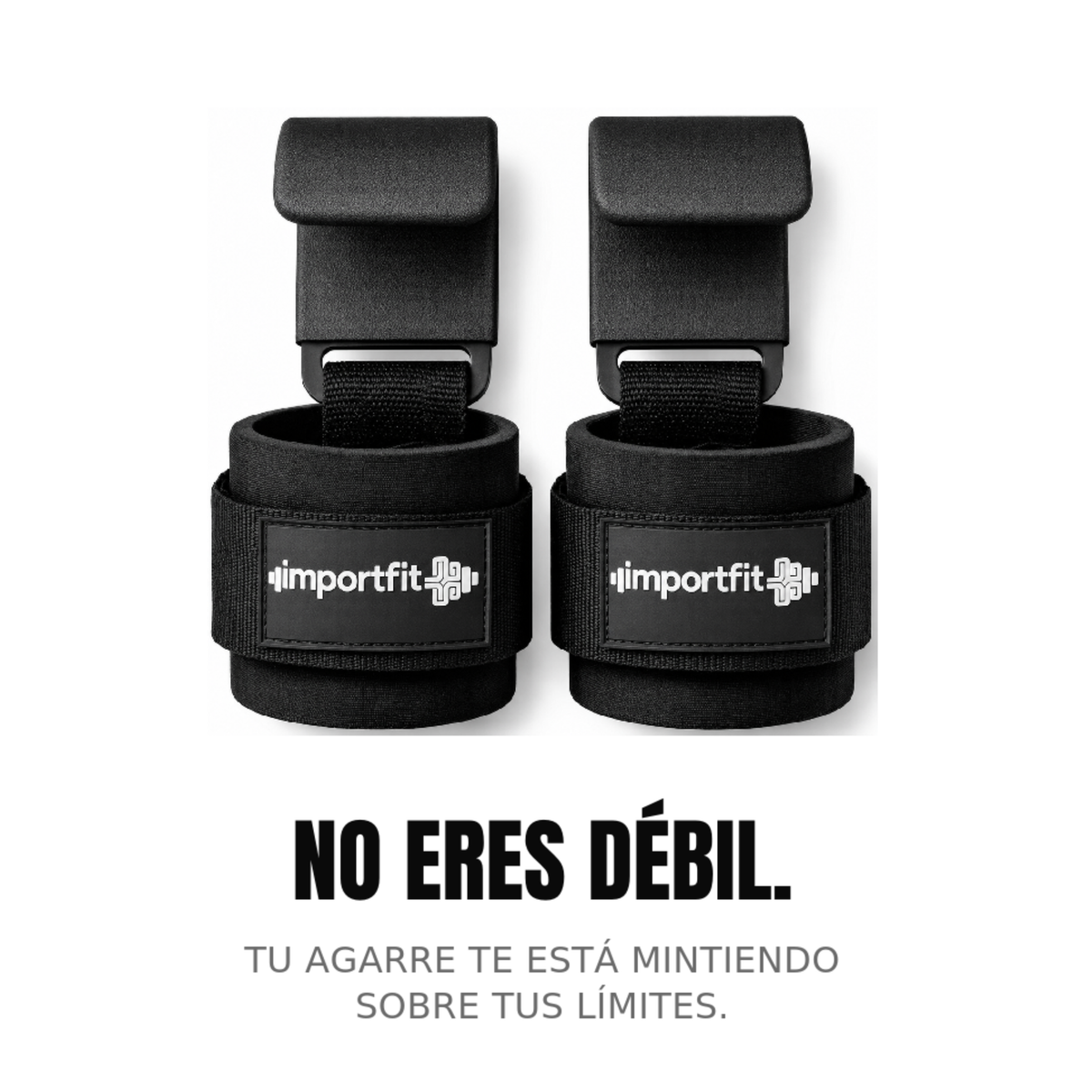 Straps con Gancho de Hierro El Agarre Que No Falla
